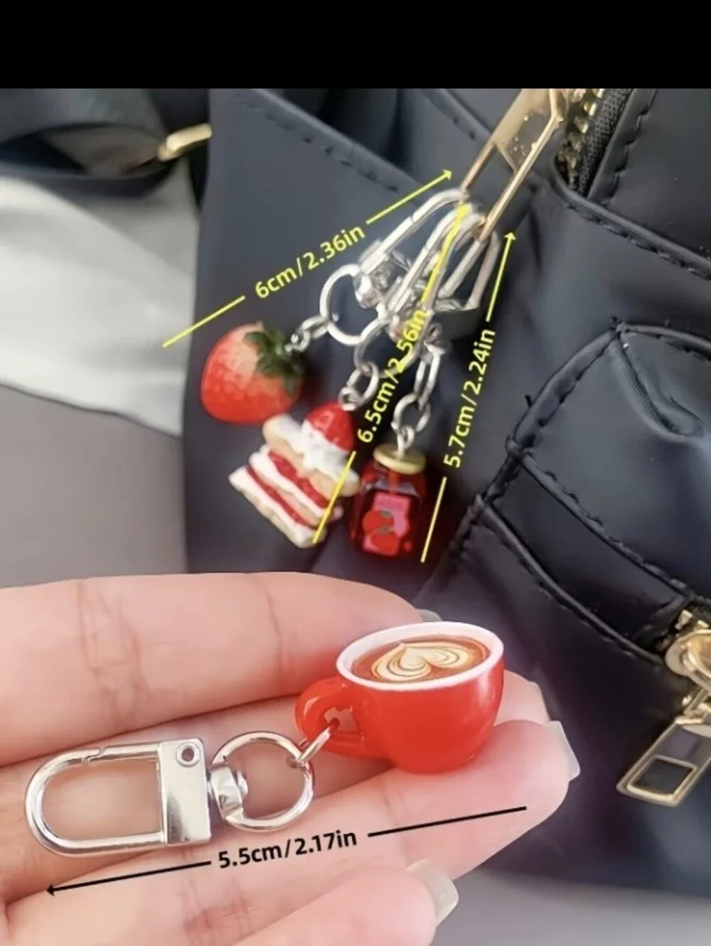 Adorable Bag Small Charm/ Keychain NEW. 4 Choices: Price For 1 Charm